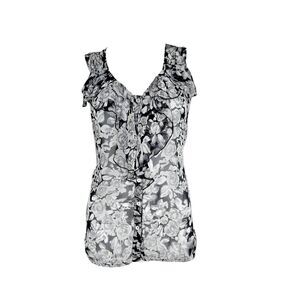 y2k fairy floral mesh blouse